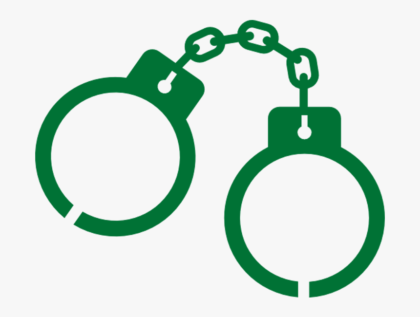 Handcuffs Clipart Criminal Case - Arrest Png, Transparent Png, Free Download