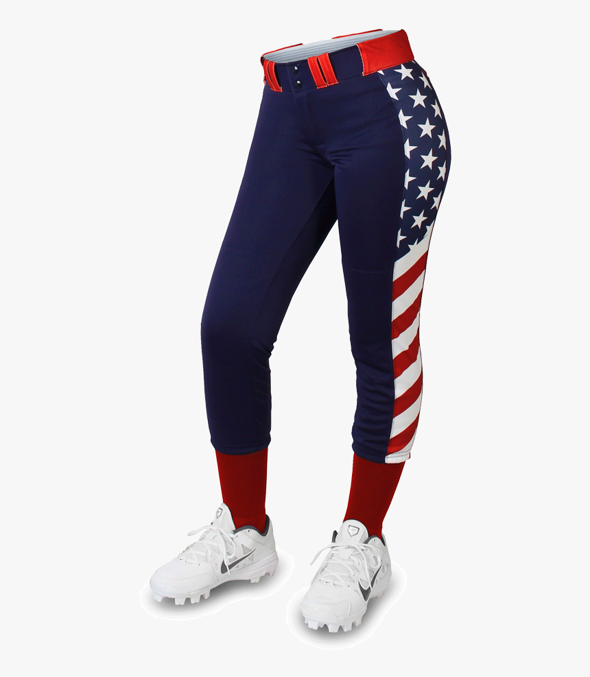 Blue And Red Softball Pants, HD Png Download, Free Download