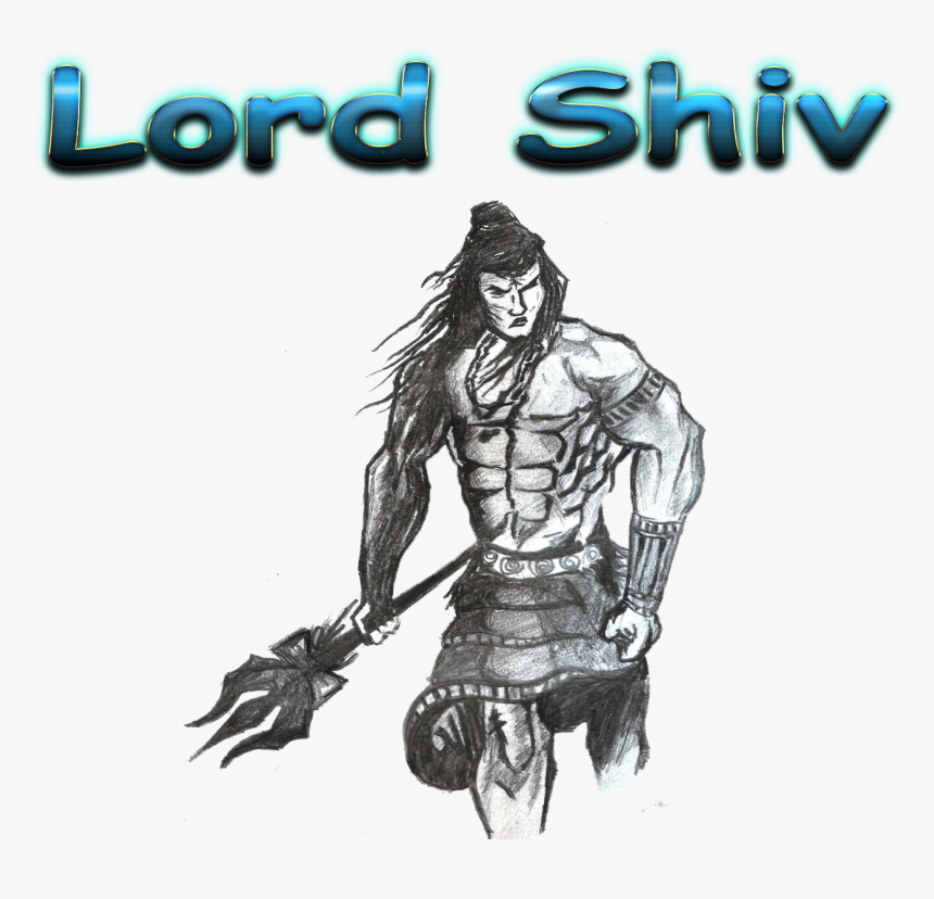 Lord Shiv Png Free Pic - Sketch, Transparent Png, Free Download