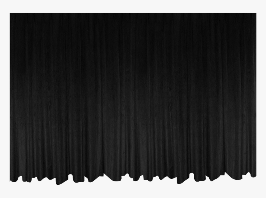 Black Curtain Png - Monochrome, Transparent Png, Free Download