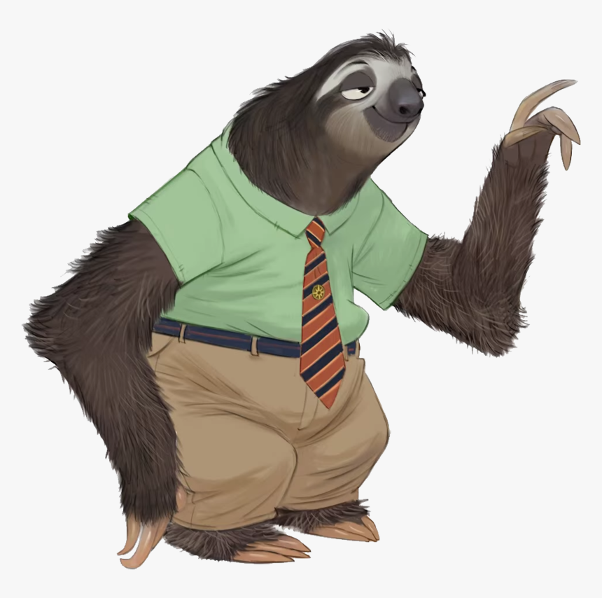 Zootopia Sloth Png, Transparent Png, Free Download