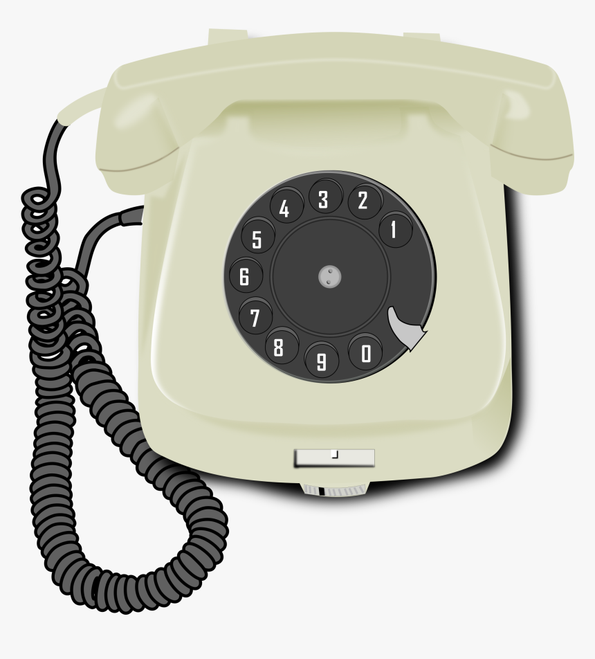 Old Phone Clip Arts - Png Telephone Mobile Phone, Transparent Png, Free Download