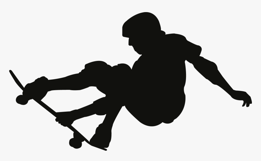 skateboarder silhouette vector