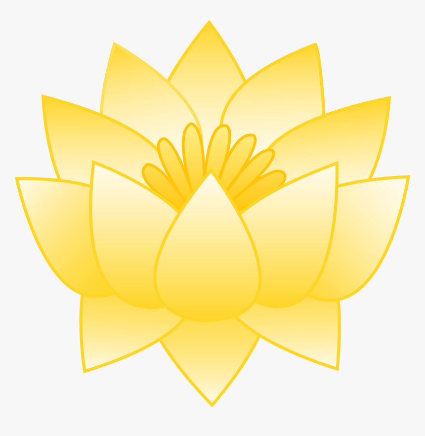 yellow lotus flower yellow lotus flower cartoon hd png download kindpng yellow lotus flower cartoon hd png