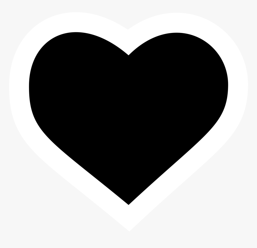 Heart Silhouette Clip Art - Heart Icon Png, Transparent Png, Free Download