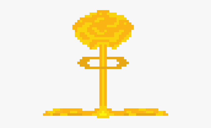 Pixel Art Nuke Explosion Png, Transparent Png, Free Download