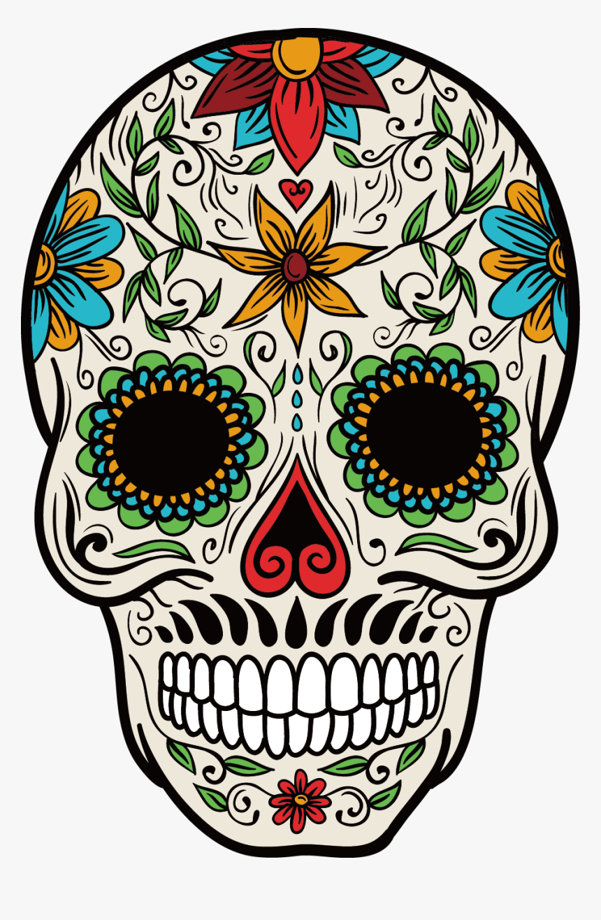 Cuisine Mexican Skull Mexico Color Calavera La Clipart Day Of The 