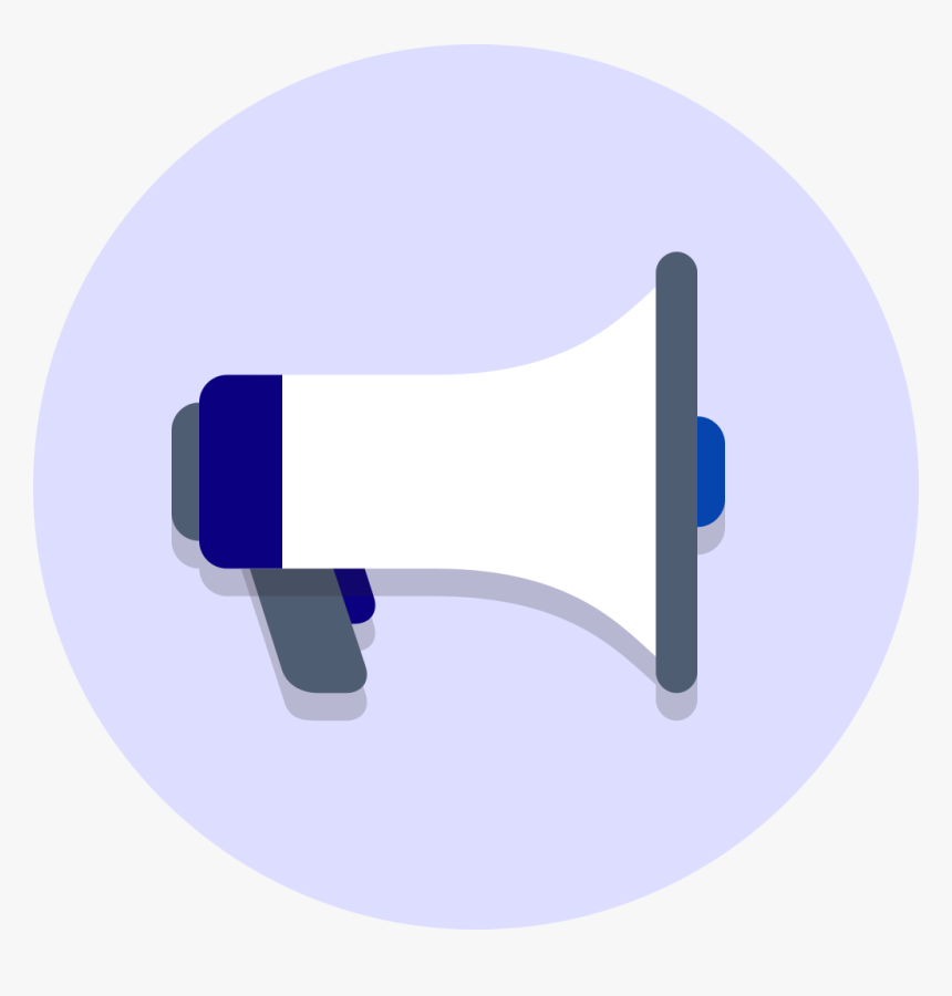 Circle Megaphone Icon Png, Transparent Png, Free Download