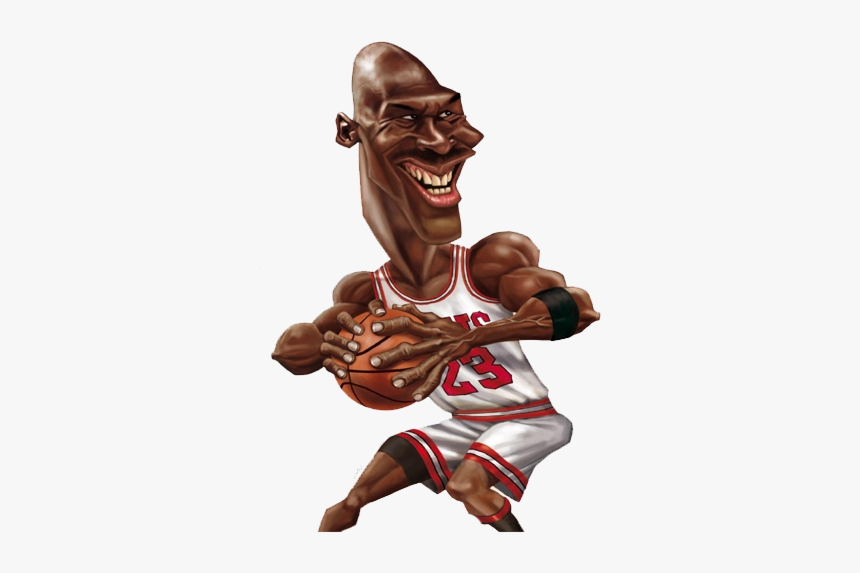 Jordan Clipart Caricatura De Michael Transparent Png - Michael Jordan Caricature Toy, Png Download, Free Download