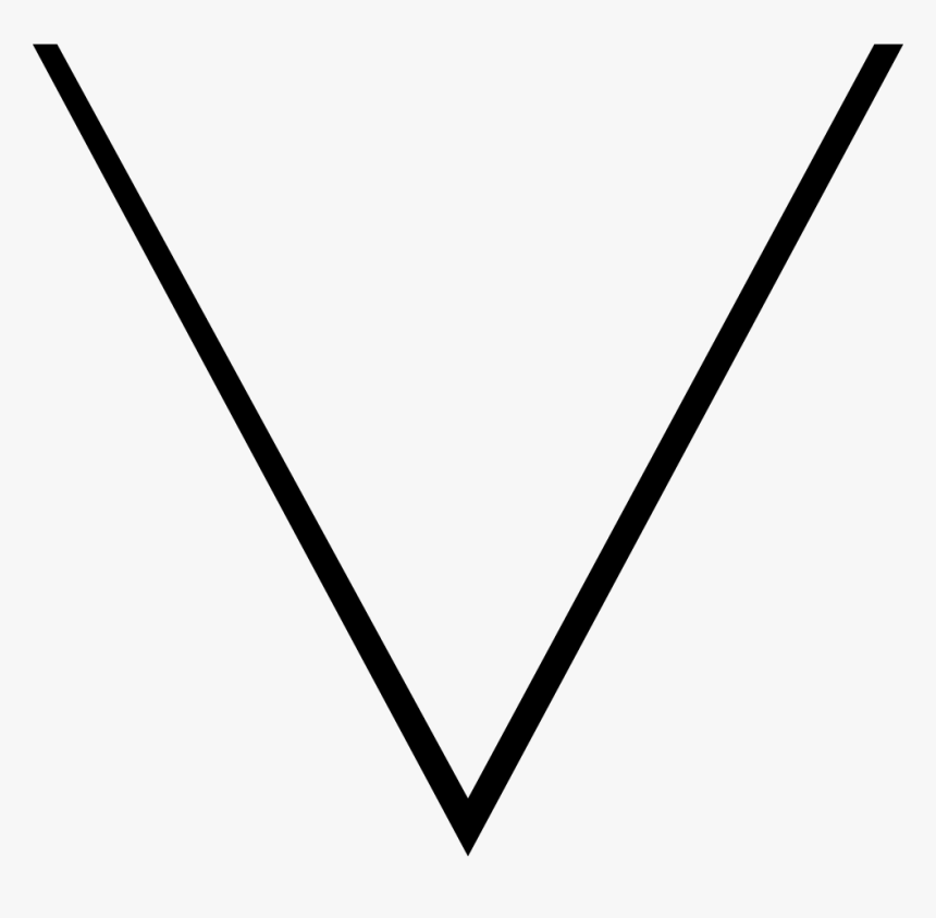 Border Arrow Down - V En Png, Transparent Png, Free Download