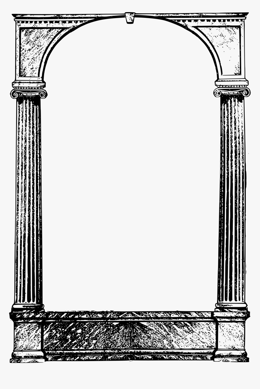 Cool Columns Frame Clip Arts - Column Frame, HD Png Download, Free Download