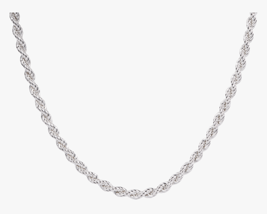 North Jewellery Sterling Silver Hollow Rope Chain - Sterling Silver Tennis Chain, HD Png Download, Free Download