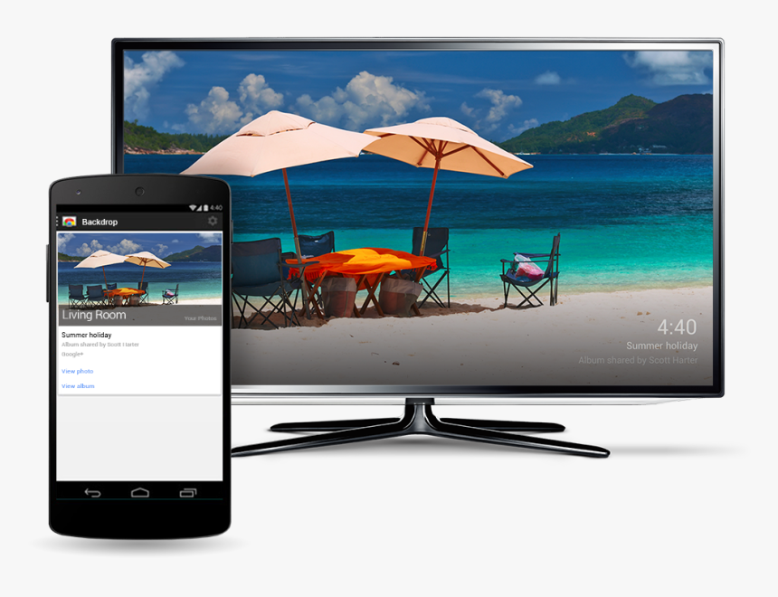 Chromecast Phone And Tv, HD Png Download, Free Download