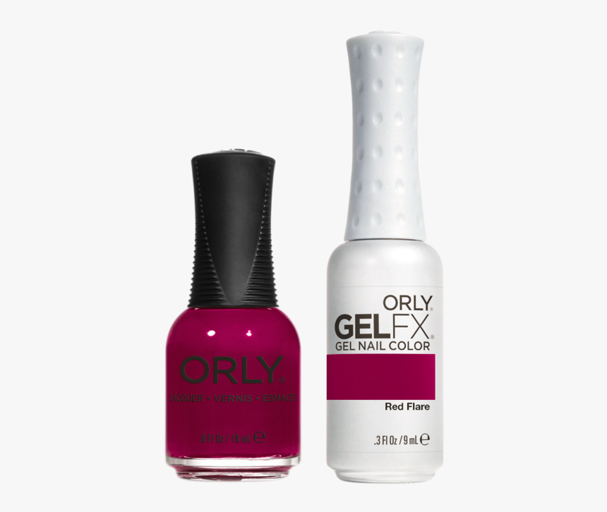 Orly Perfect Pair Lacquer & Gel Fx, 31145, Red Flare"

 - Nail Polish, HD Png Download, Free Download