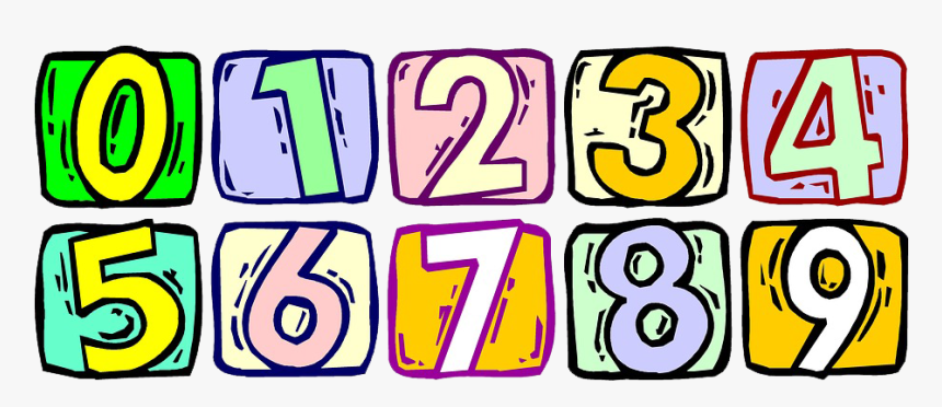 Transparent Numbers Png - Transparent Background Numbers Clipart, Png