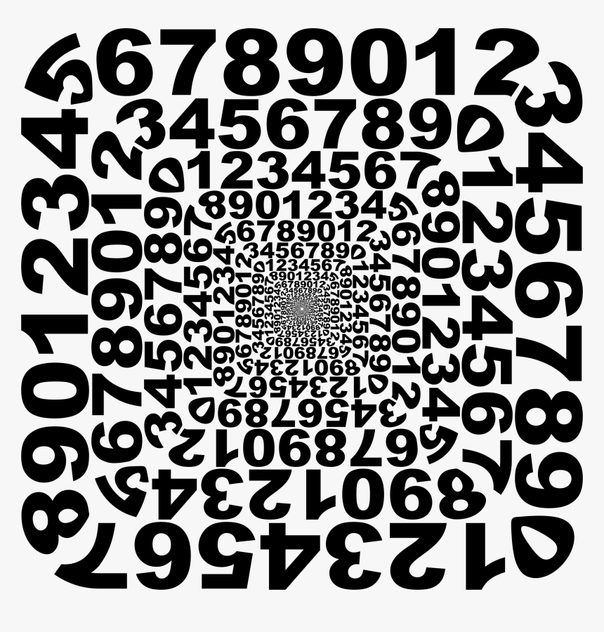 Numbers Frame Vortex Clip Arts - Counting To Infinity, HD Png Download, Free Download