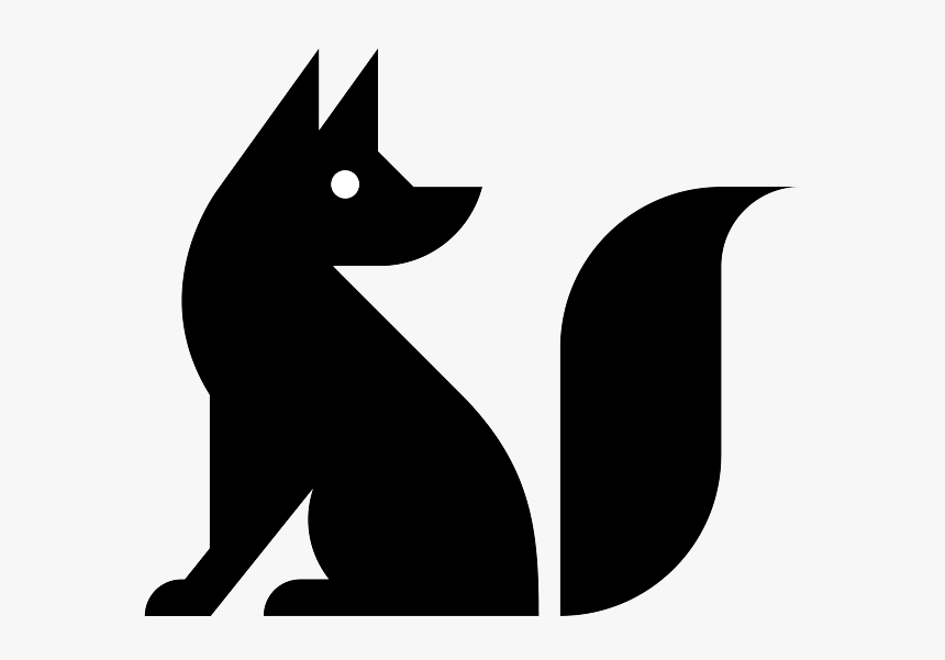 Fox Black And White Logo, HD Png Download, Free Download