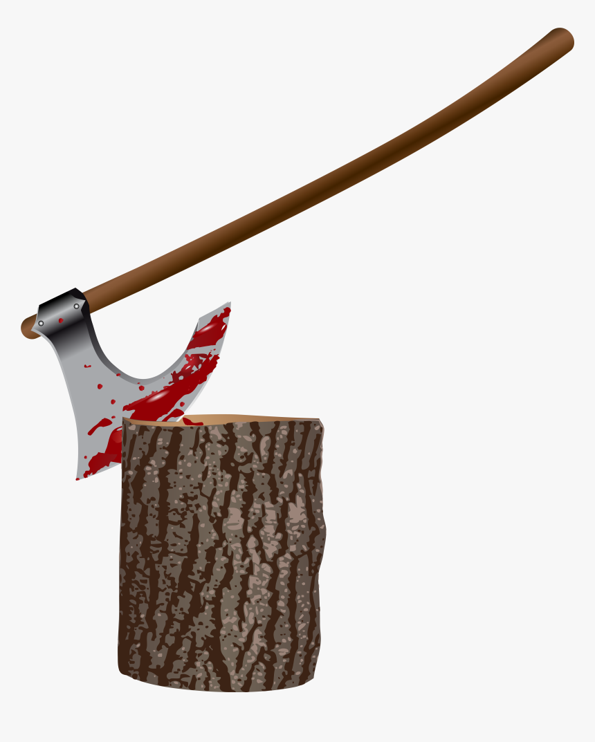 Bloody Axe Png - Stump With Axe Png, Transparent Png, Free Download