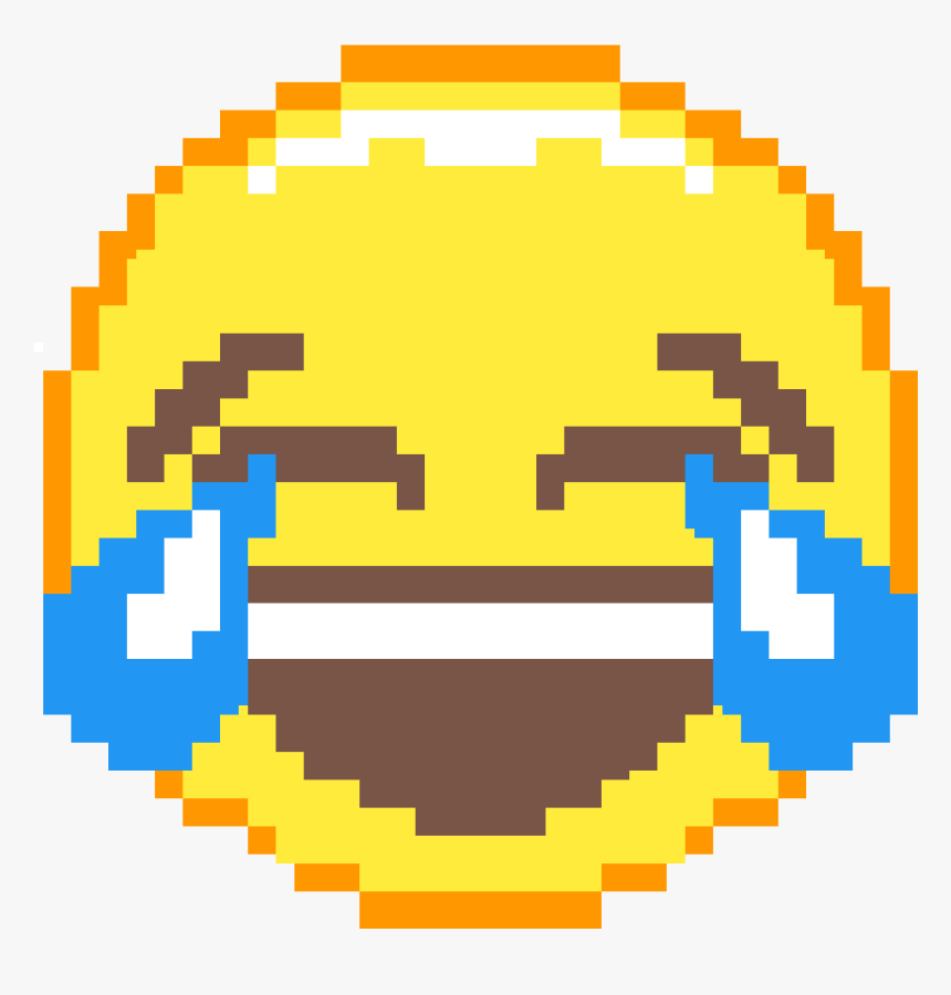 Laughing Crying Emoji Pixel Art, HD Png Download, Free Download