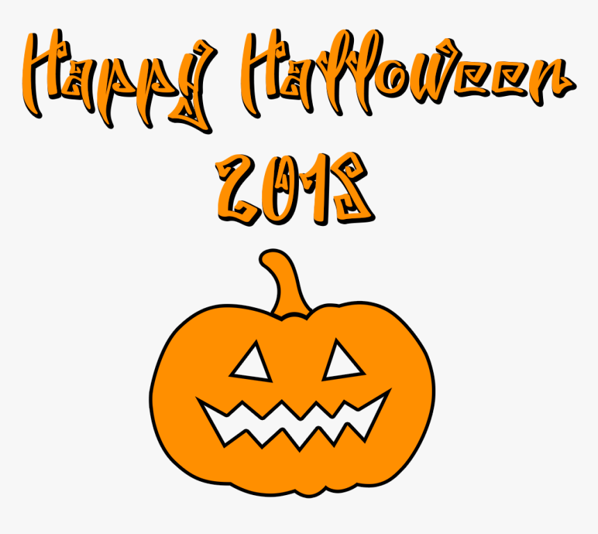 Happy Halloween 2018 Scary Font Pumpkin - Scary Looking Pumpkin Transparent, HD Png Download, Free Download