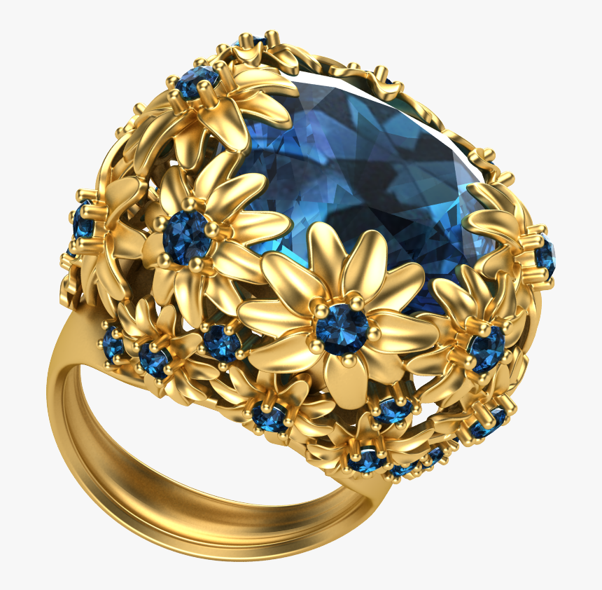 Jewelry Cad Models - Golden Ring, HD Png Download, Free Download