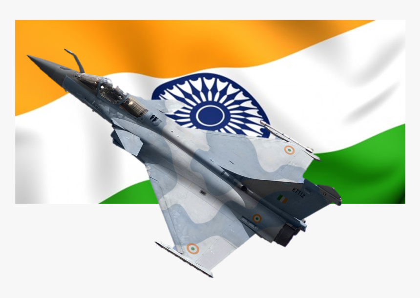 Indian Flag With Air Craft, HD Png Download, Free Download