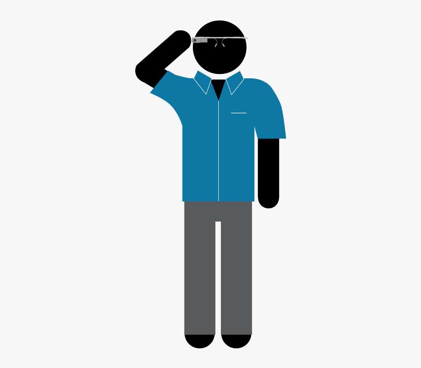 Google Glass Guy - Illustration, HD Png Download, Free Download