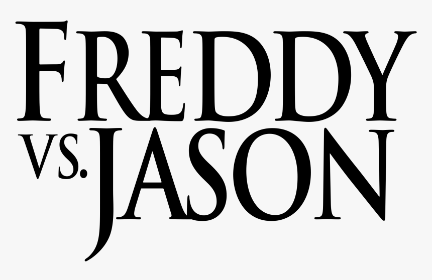 Freddy Vs Jason Logo Black And White - Free Freddy Vs Jason, HD Png Download, Free Download