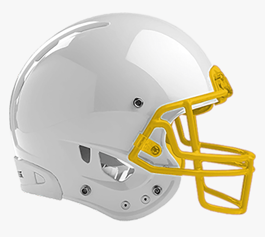 blank white football helmet