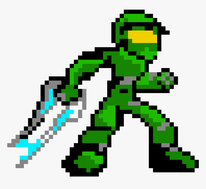 Master Chief Pixel Art, HD Png Download, Free Download