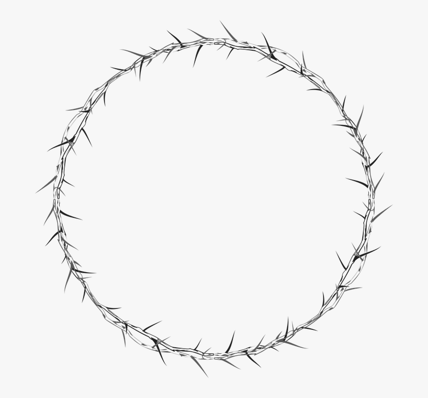 Crown Of Thorns, Circle, Frame, Border, Abstract, Art - Round Frame Png Free, Transparent Png, Free Download