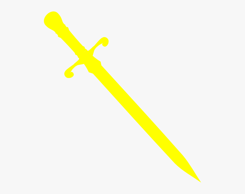 Yellow Dagger Png, Transparent Png, Free Download