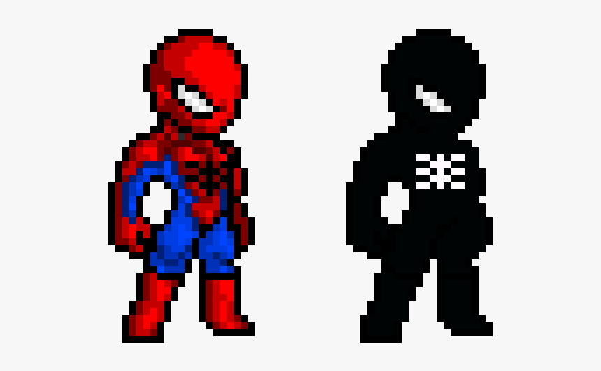 Spiderman Pixel Art Png, Transparent Png - kindpng
