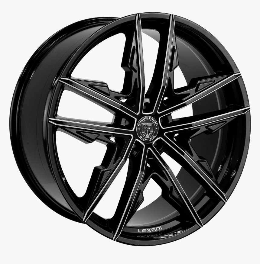 Gloss Black/cnc Grooves - Lexani Venom Wheels, HD Png Download, Free Download