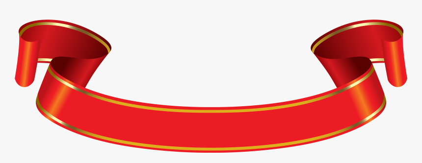 Png Red And Gold Banner - Red And Gold Ribbon Png, Transparent Png, Free Download