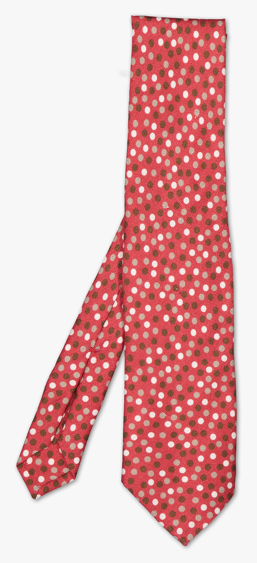 Isaia Tie Red Dot - Necktie, HD Png Download, Free Download