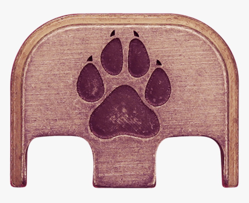 Dog Paw Copper Rugged Finish Back Plate - Paw, HD Png Download, Free Download