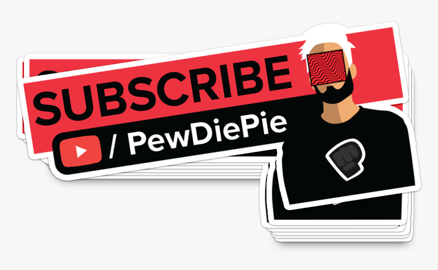 Sub To Pewdiepie Sticker, HD Png Download, Free Download