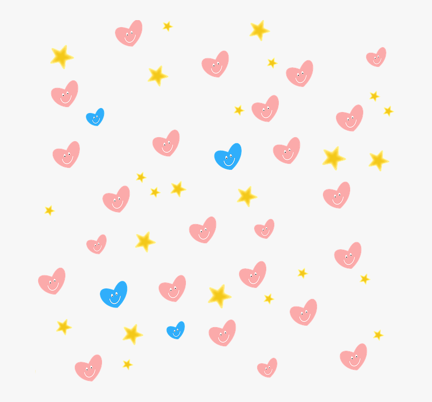 Pattern, Hearts, Stars, Texture, Design, Smiley - Stars And Hearts Png, Transparent Png, Free Download