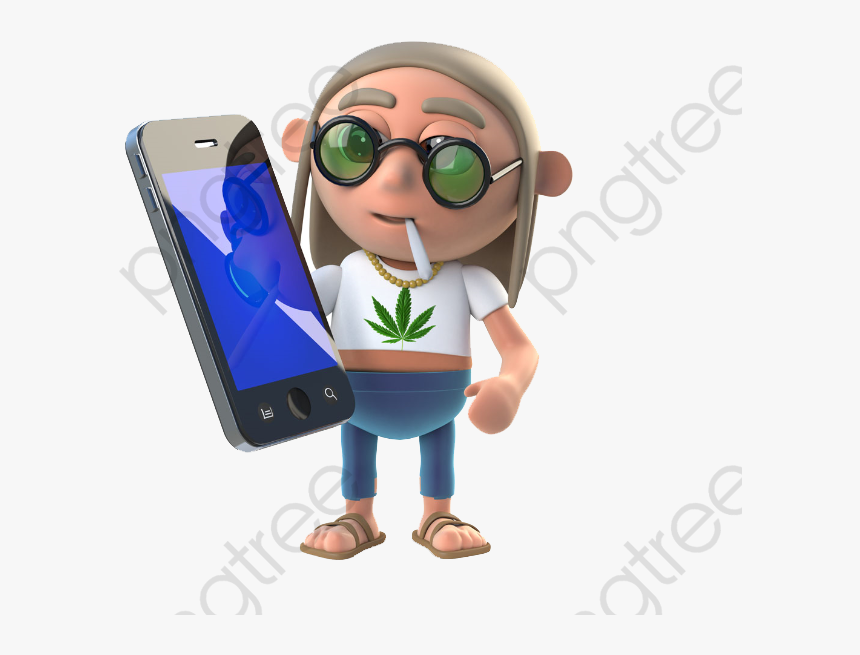 Cell Phone Clipart Flip - Stoner Stock Illustration, HD Png Download, Free Download