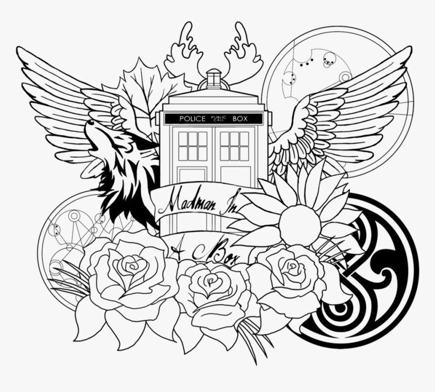 doctor who tardis coloring pages