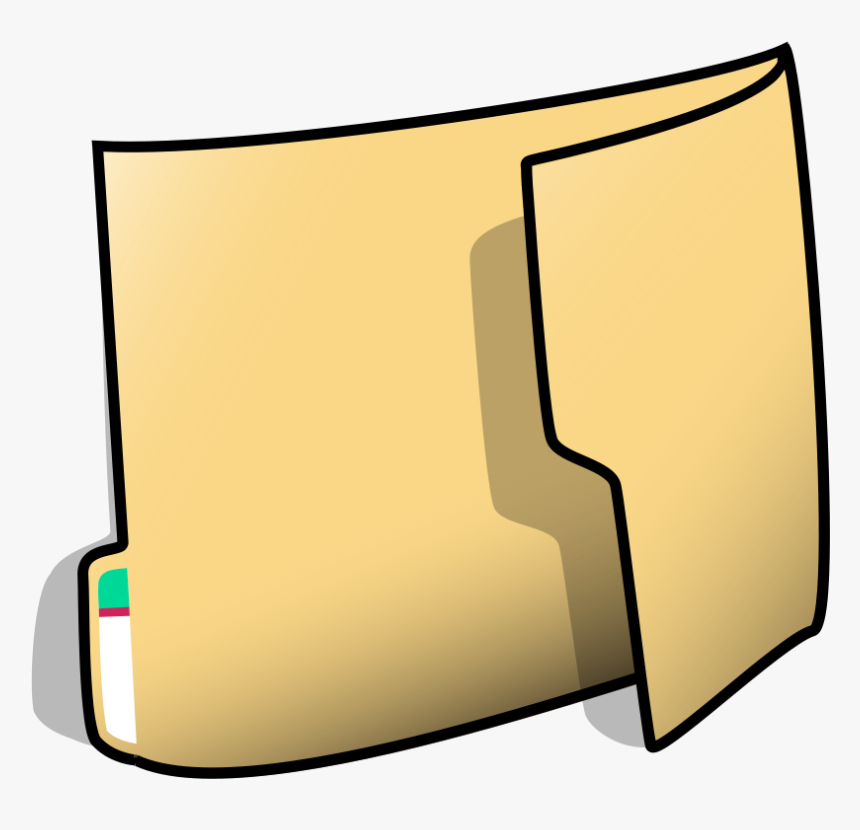 Folder Svg Clip Arts - Cartoon Folder, HD Png Download, Free Download