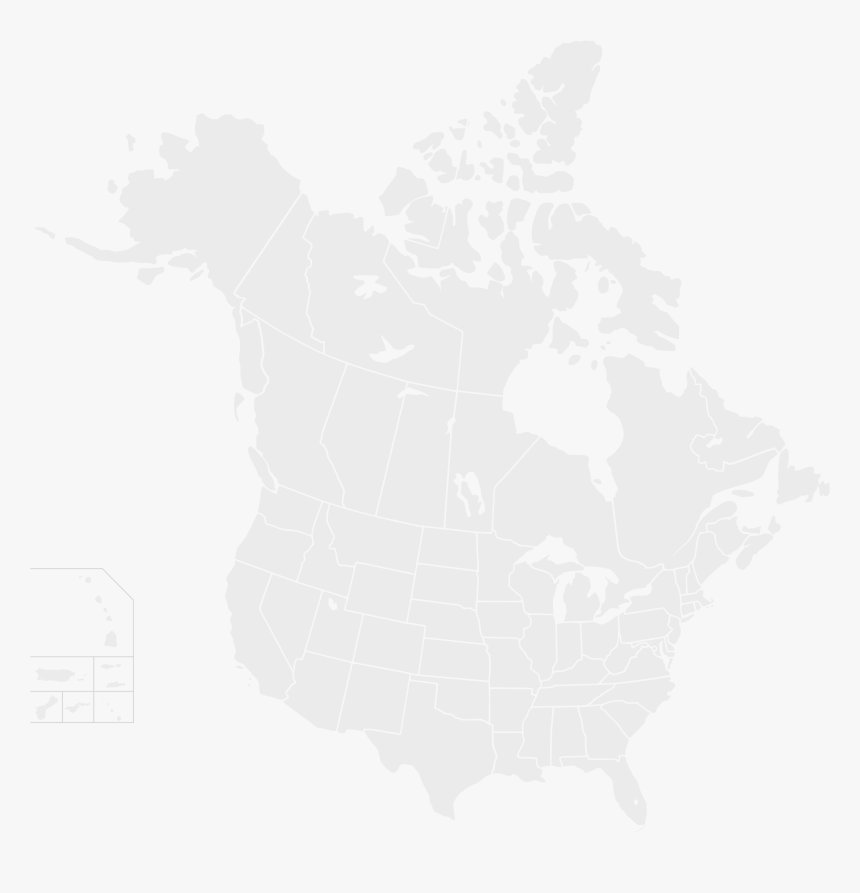 Blankmap Usa States Canada Provinces, Hi Closer - Klamath Mountains Map, HD Png Download, Free Download