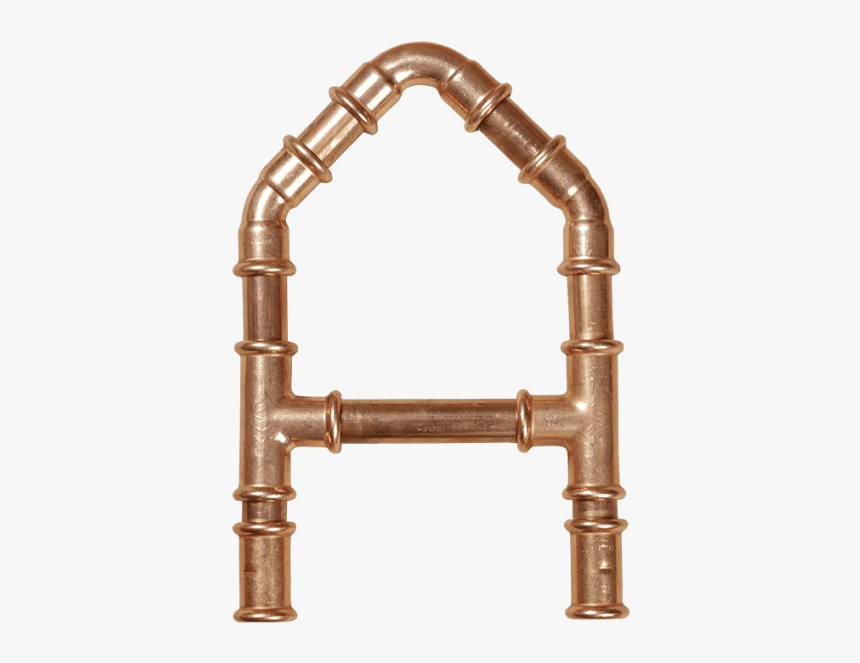 Copper Pipe Font - Copper Pipe Image Download, HD Png Download, Free Download