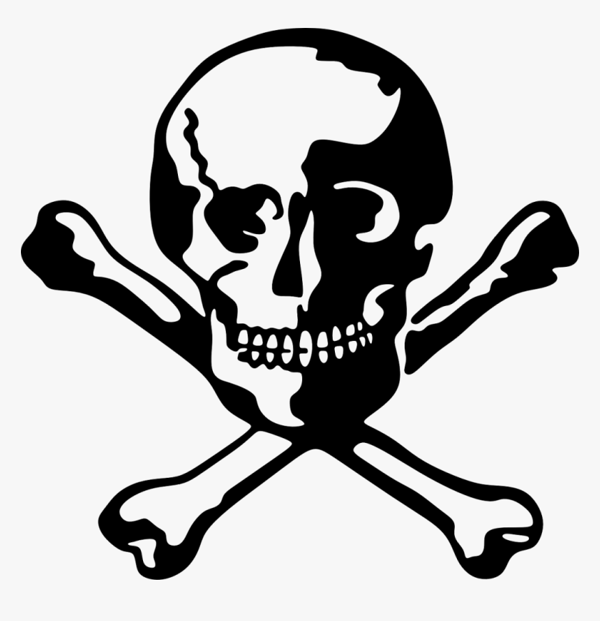 Skull Bones Cross Bones Dead - Skull Dead, HD Png Download, Free Download