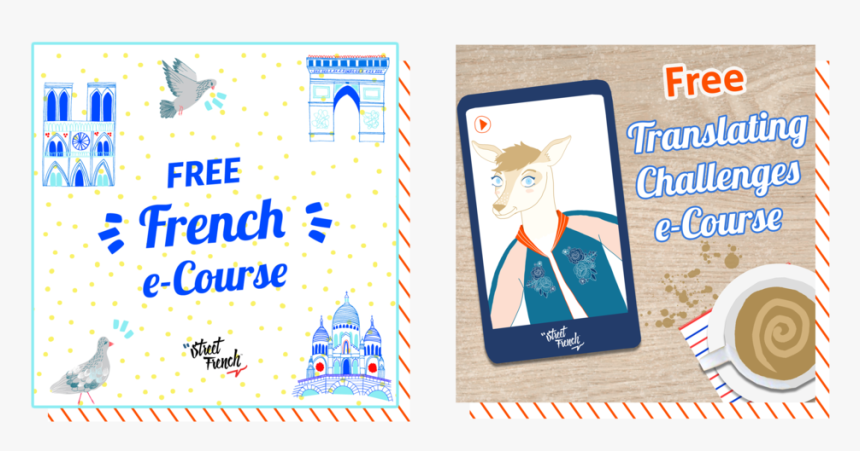 Street French Free French Course - Cartoon, HD Png Download, Free Download