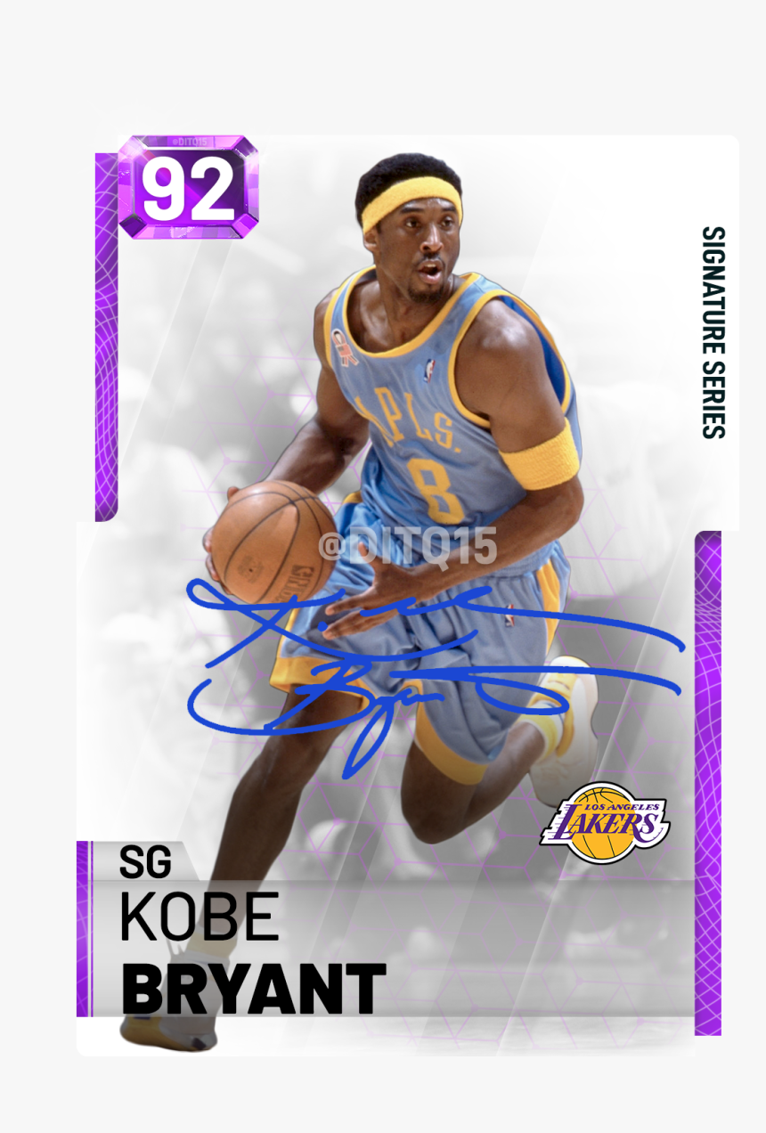 Kobe Bryant Signature Series Promo/cards - Kobe Bryant Signature Png, Transparent Png, Free Download