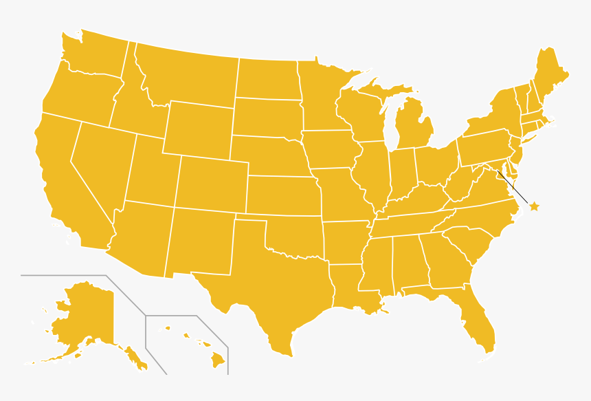 Libertarian Party Ballot Access Locator Map, 1996 - Us Map Transparent Background, HD Png Download, Free Download