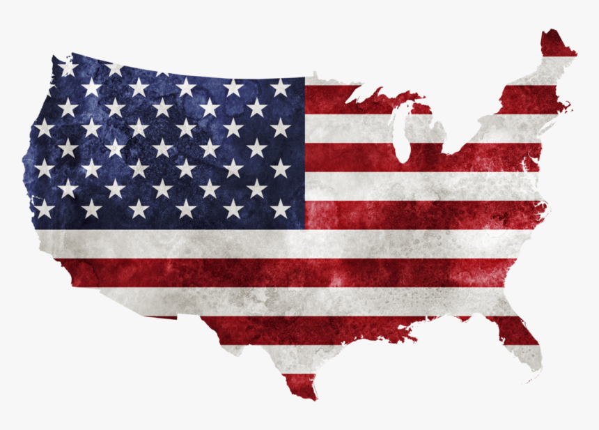 Clip Art For Free Download - Us Map With Flag, HD Png Download, Free Download