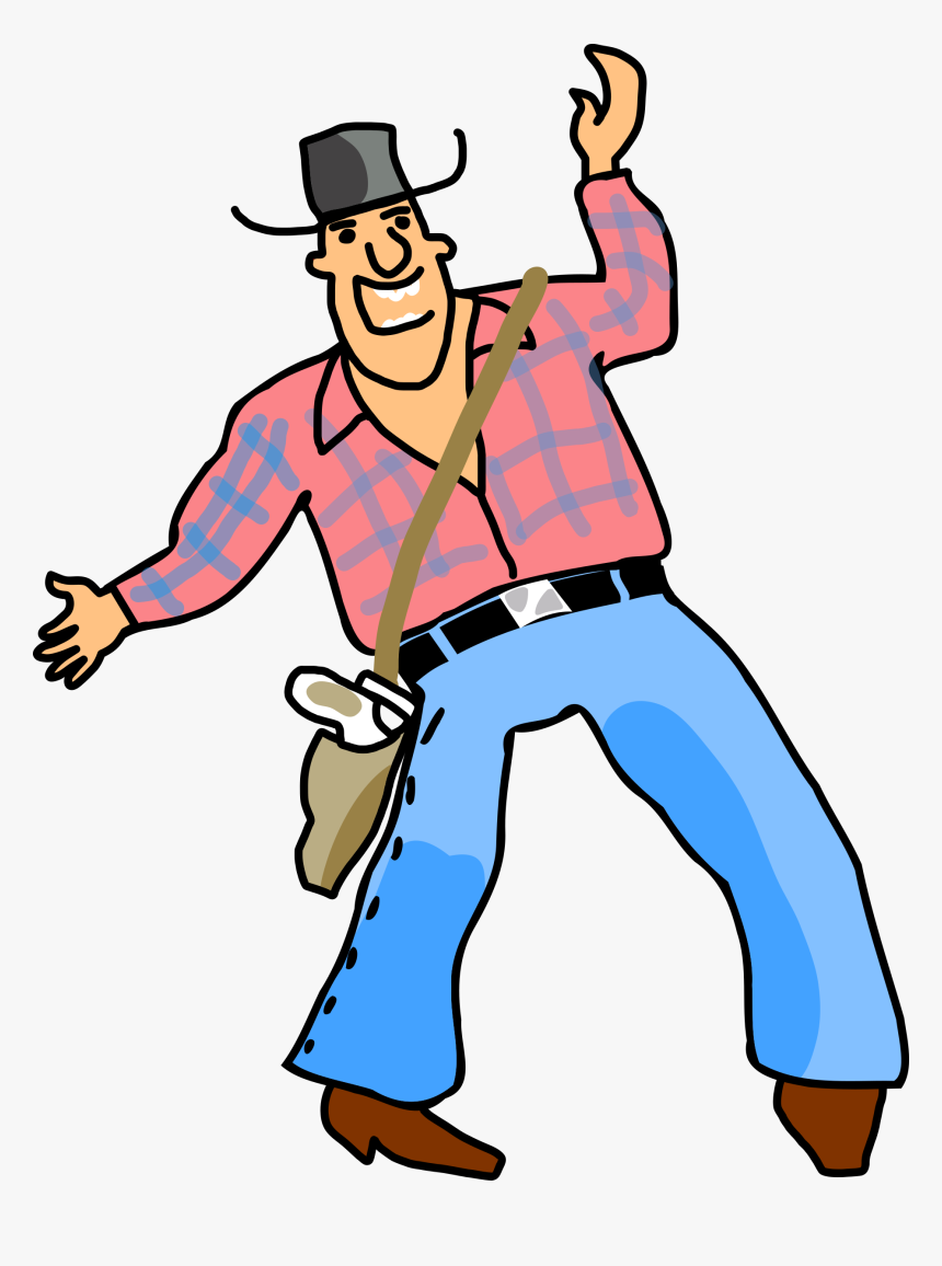 Drunk Cowboy Clip Arts - Clip Art Cowboy, HD Png Download, Free Download